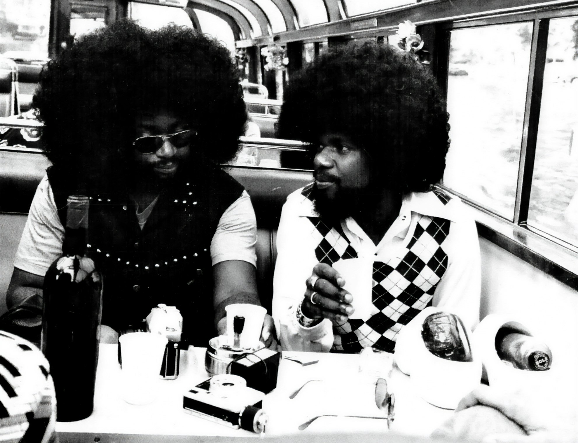 Manny Kellough and Billy Preston, circa 1973. Photo courtesy Manny Kellough.